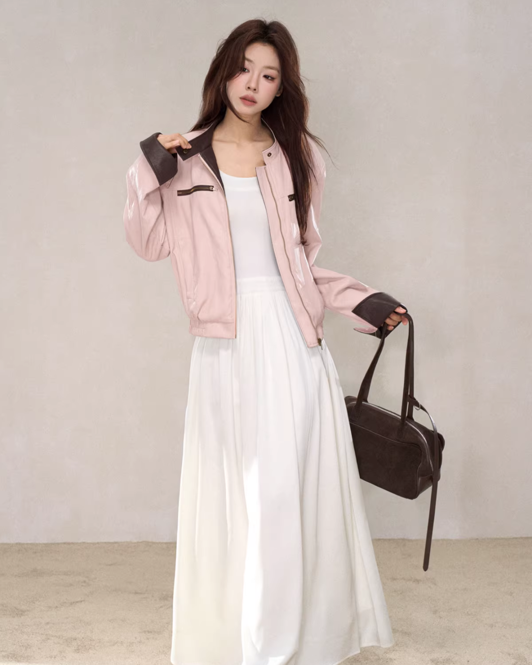 Pink Leather Jacket WDB0016