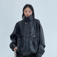 Stand Collar Fake Leather Blouson YLS0909