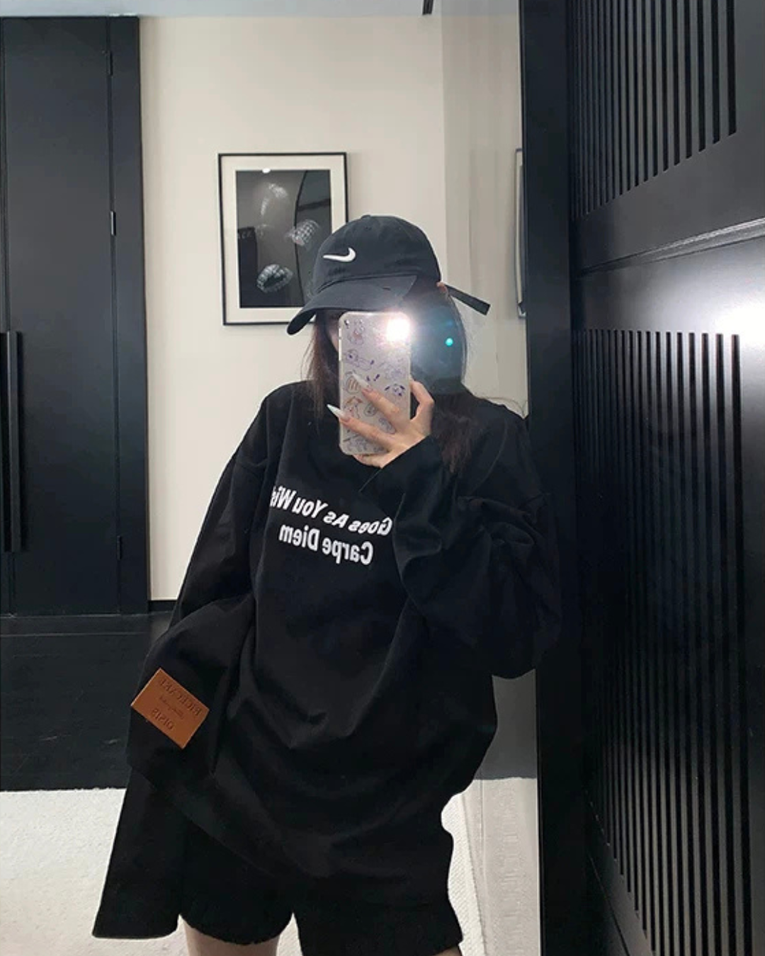 Logo Oversized Long-Sleeve T-Shirt YLS1061
