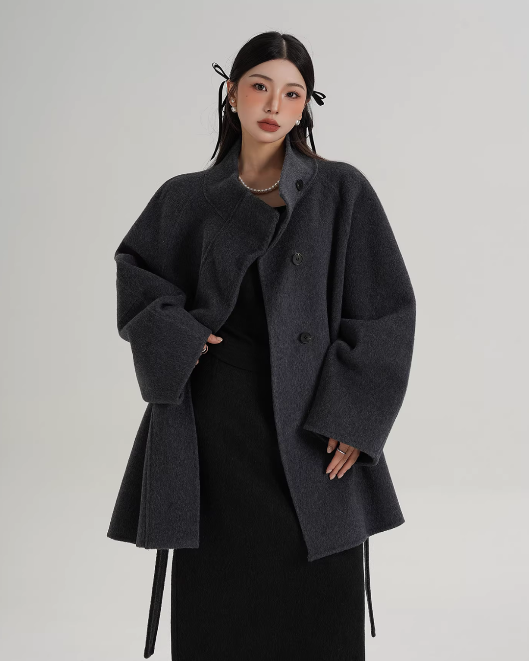 Wool Mid-Length Coat SRS0398