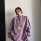 Letter Embroidered Pullover YLS1055