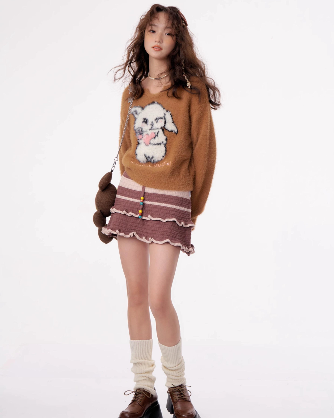 Rabbit Fluffy Pullover Knit ZZF0300