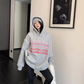 Embossed Logo Loose Hoodie YLS1024