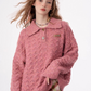 Heart Button Polo Neck Knit ZZF0299