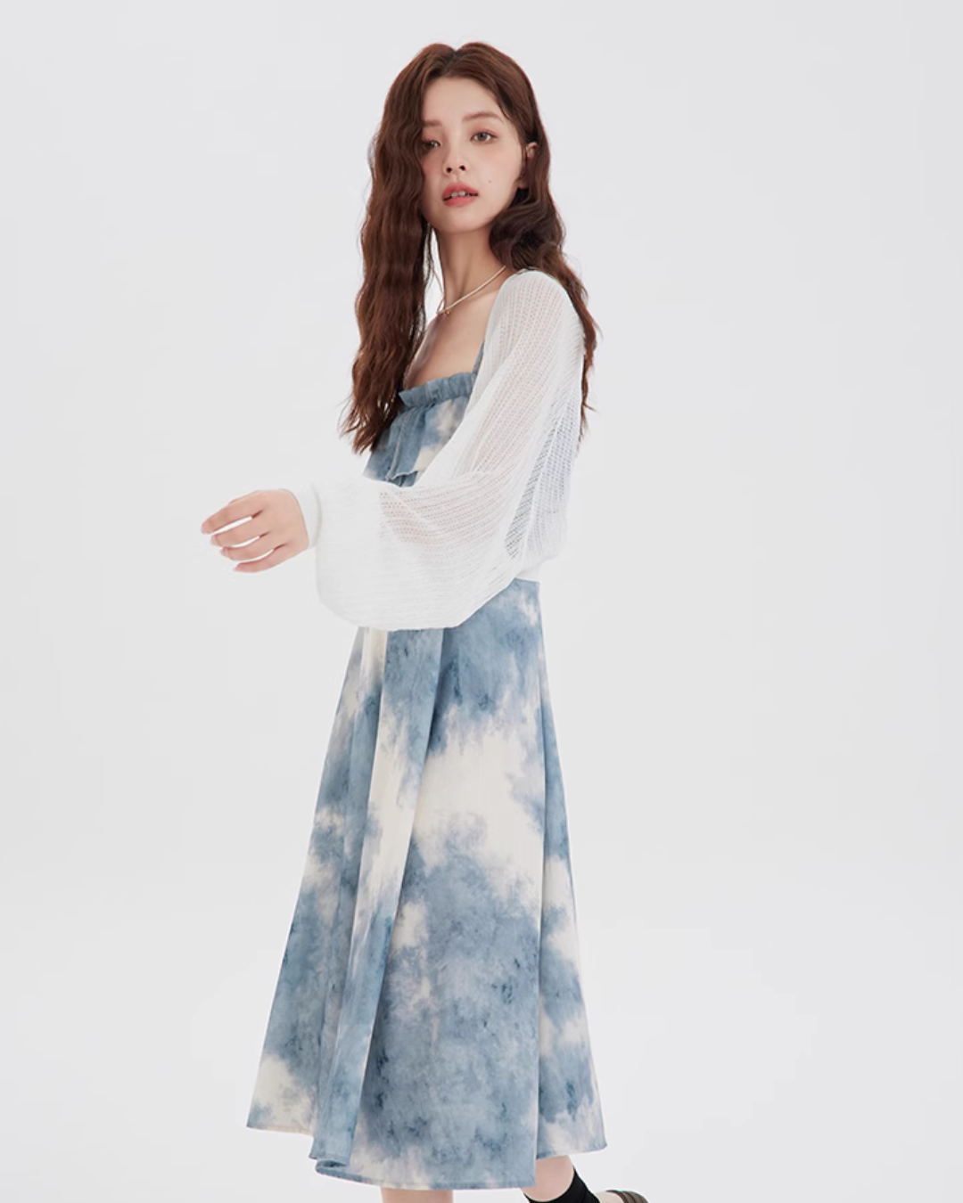 Tie-Dye Flare Camisole Dress LSN0015 Tie-Dye Flare Camisole Dress LSN0015
