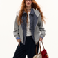 Plaid Spliced Hood Hoodie / Mini Skirt / Flare Pants ASG0066