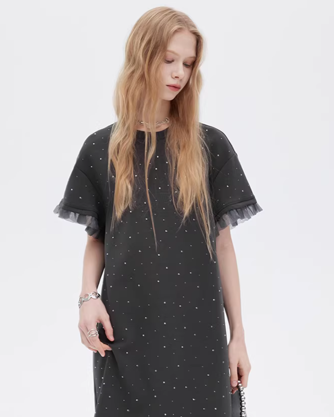 Sparkly T-Shirt Dress SHN0025