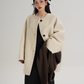 Scarf Design Wool Coat SRS0375