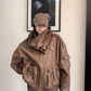 Vintage Leather Faux Fur Jacket YLS1005