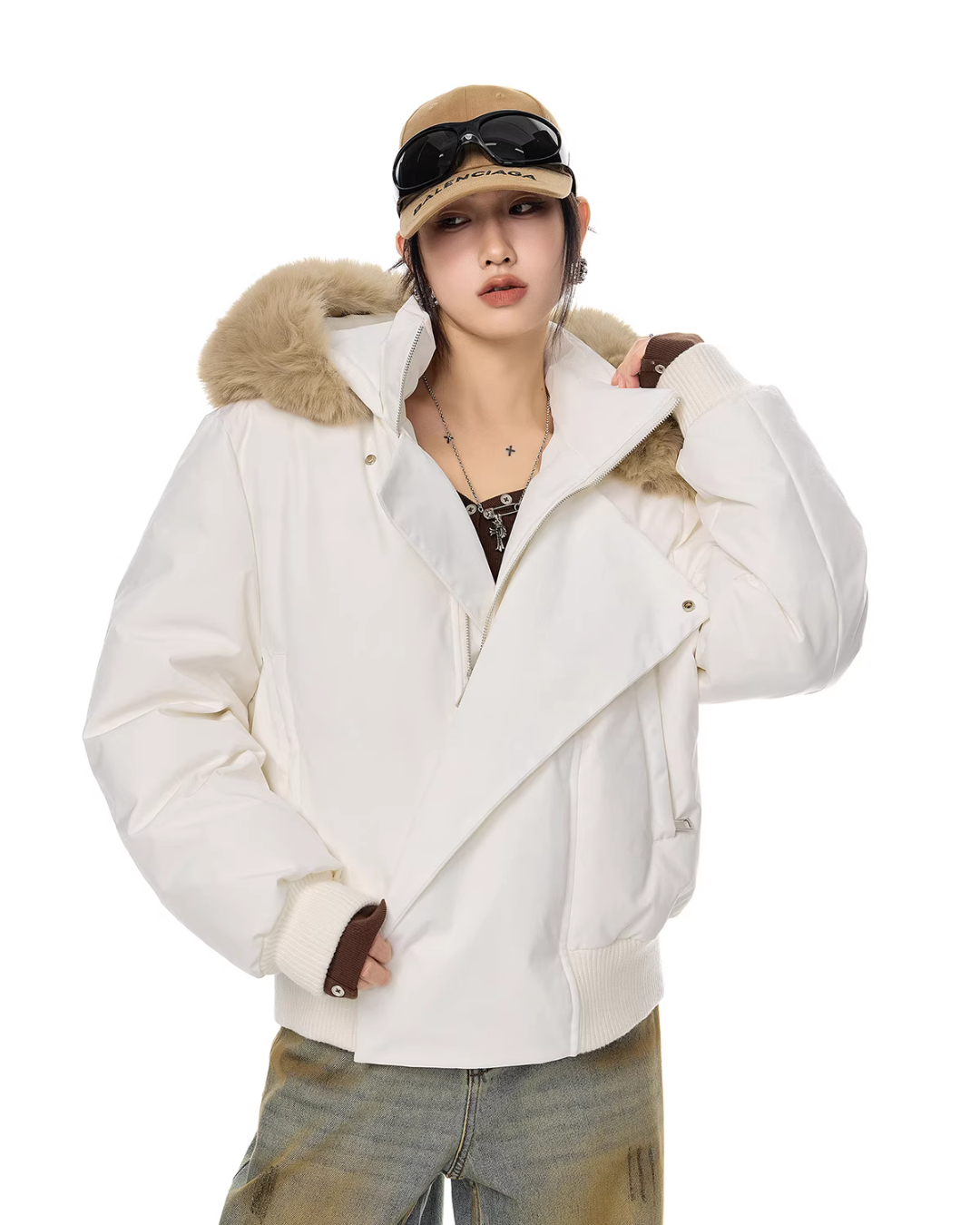 Fur Hood Down Jacket ICM0099