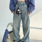 Retro Wide Denim Pants YLS0754