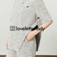 Gray Chiffon Short Sleeve Tops / Short Pants LLA0449