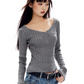 Open Neck Cable Knit APA0026