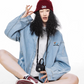 Retro Loose Silhouette Denim Shirt ICM0083
