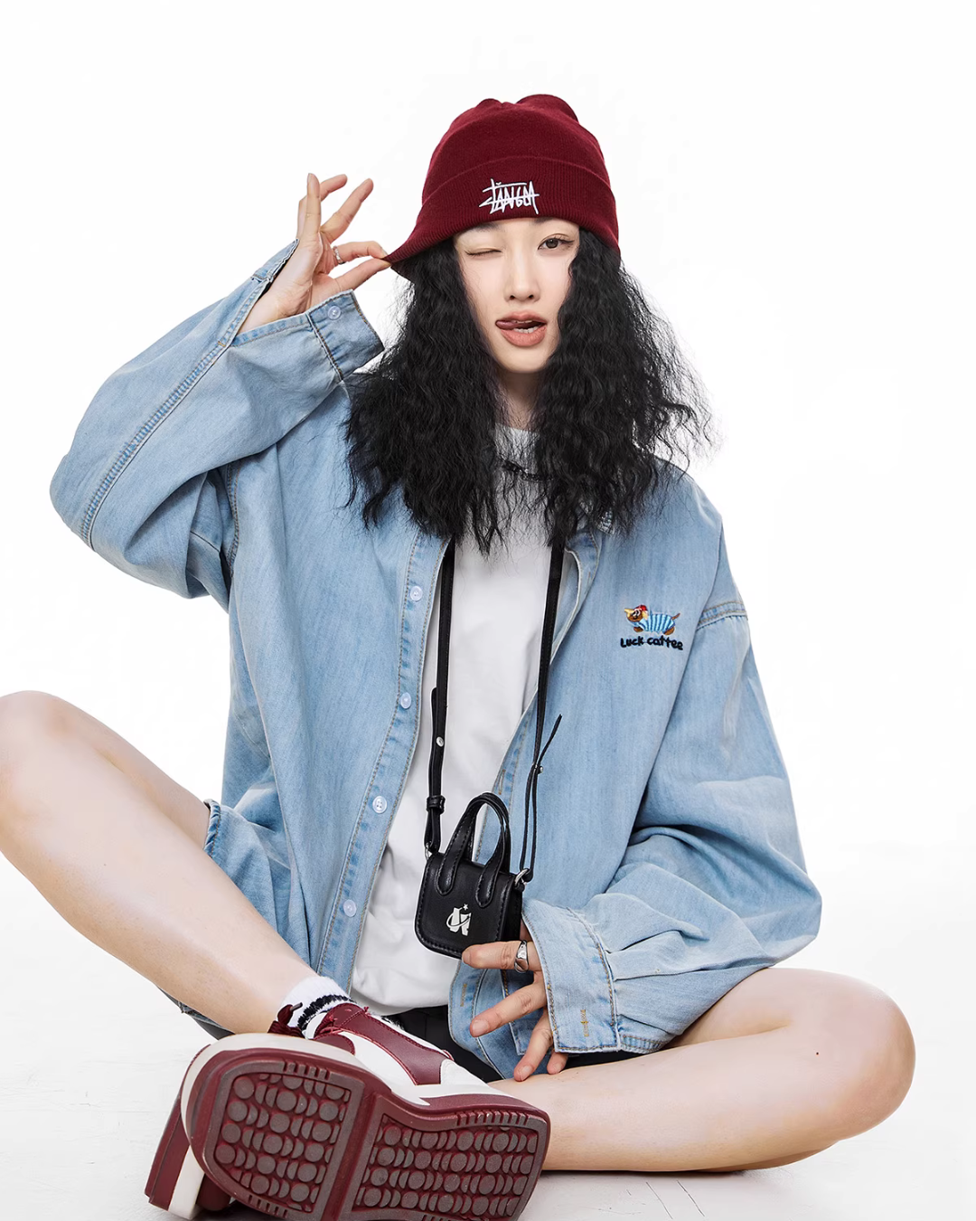 Retro Loose Silhouette Denim Shirt ICM0083