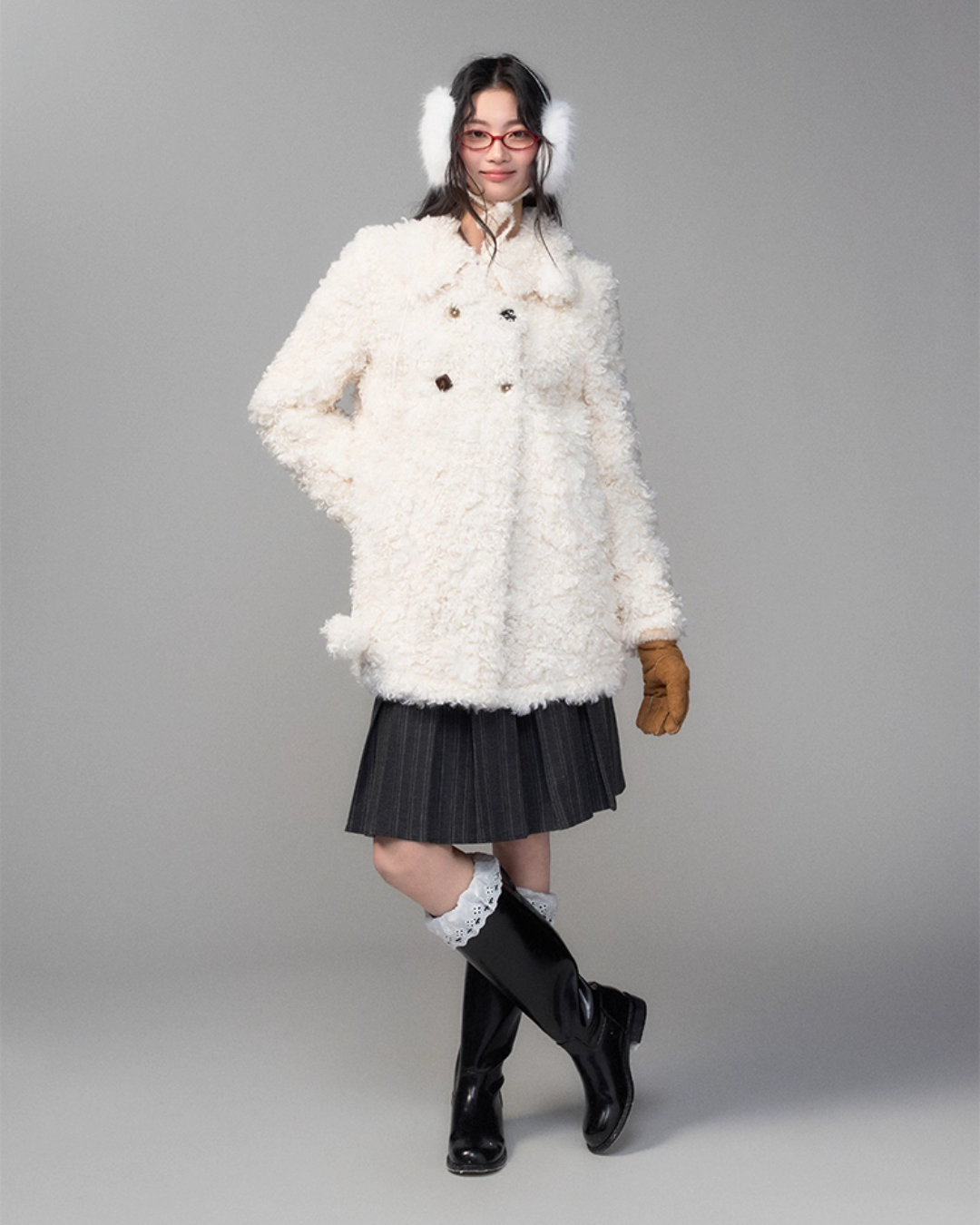 College Style Pleated Skirt TRK0003