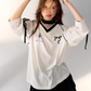 V-Neck Side Line Long Sleeve Top ASG0003