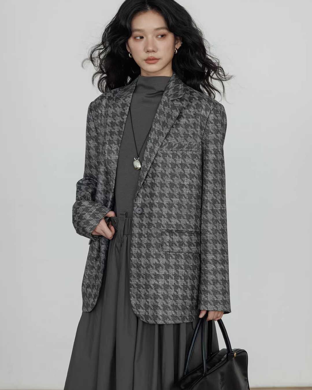 Half-Turtleneck Long Dress VAS0185