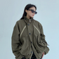 Stand Collar Balloon Sleeve Jacket YLS0921
