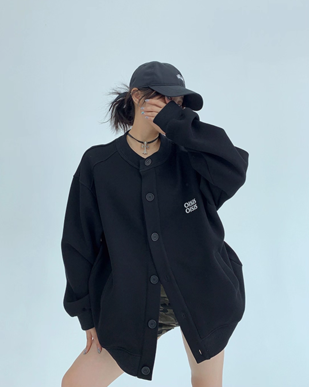 Round Neck Loose Cardigan YLS0891