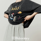 Vintage Print Short-Sleeve T-Shirt / Sweat Long Skirt LLA0653