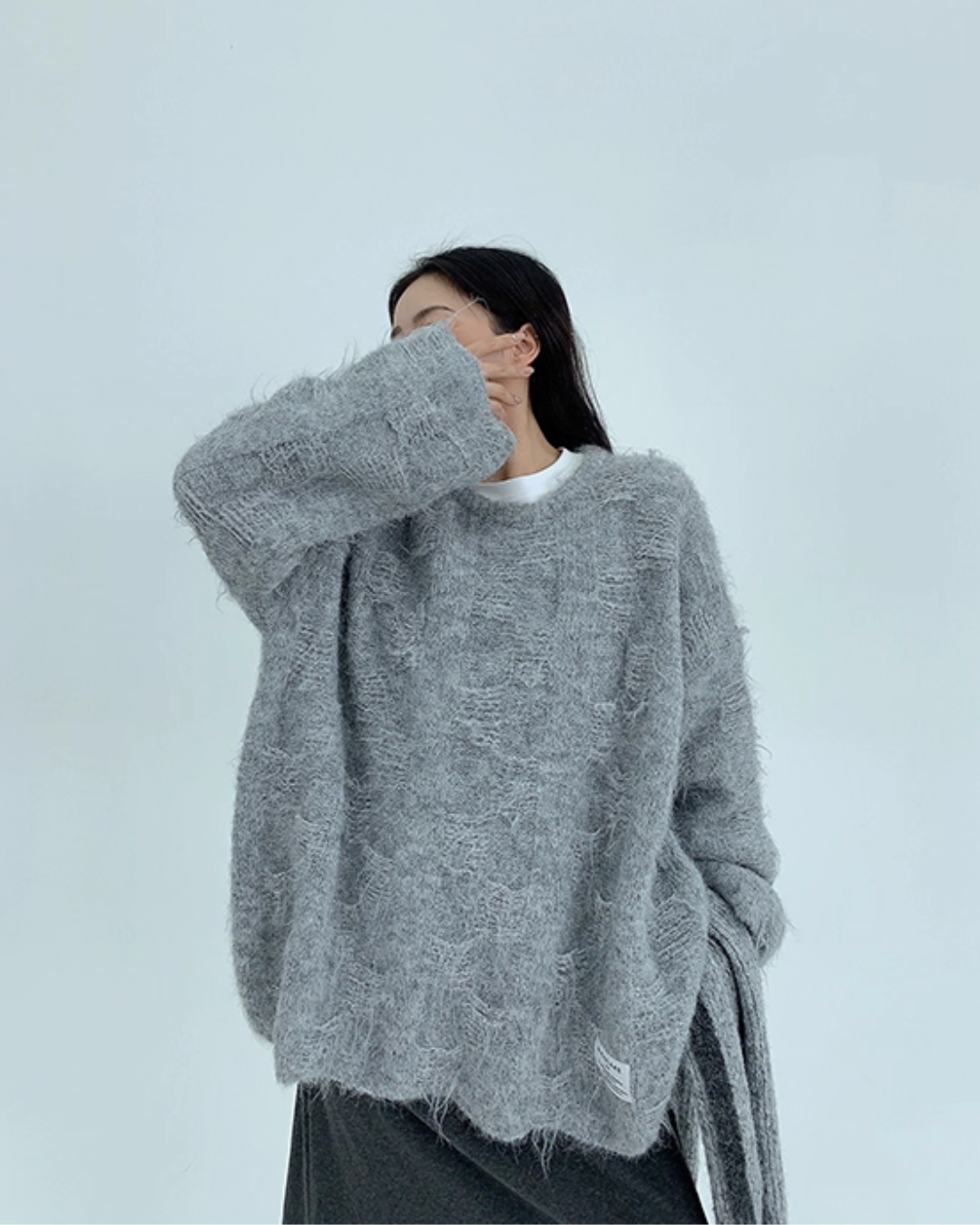 Mohair Touch Knit Top YLS0969