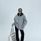 Bicolor Half Button Hoodie  YLS0688