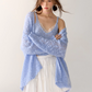 Loose Silhouette Knit Cardigan / Knit Camisole ASG0013