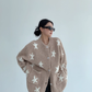 Star Patterned Knit Cardigan YLS1002