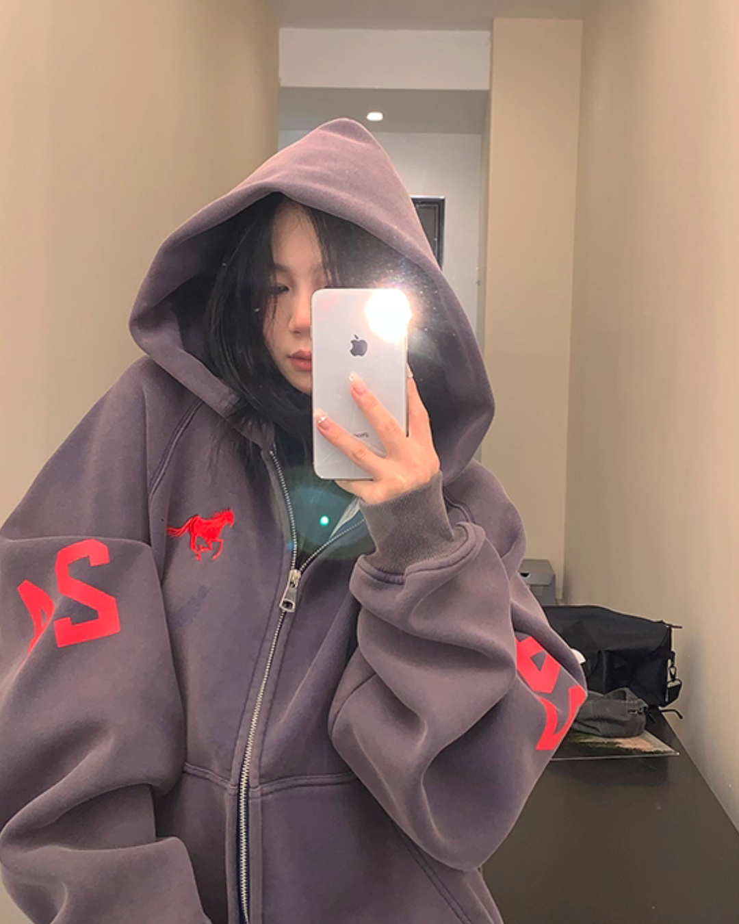 Vintage Loose Zip Hoodie YLS0928