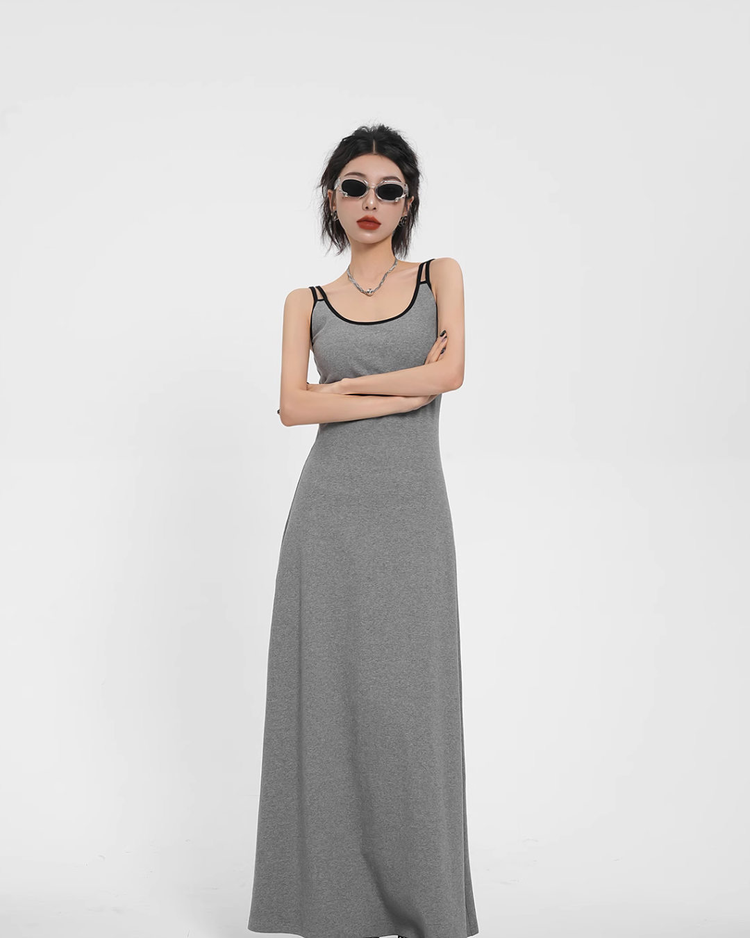 Street Style Slim Bicolor Dress SRS0286