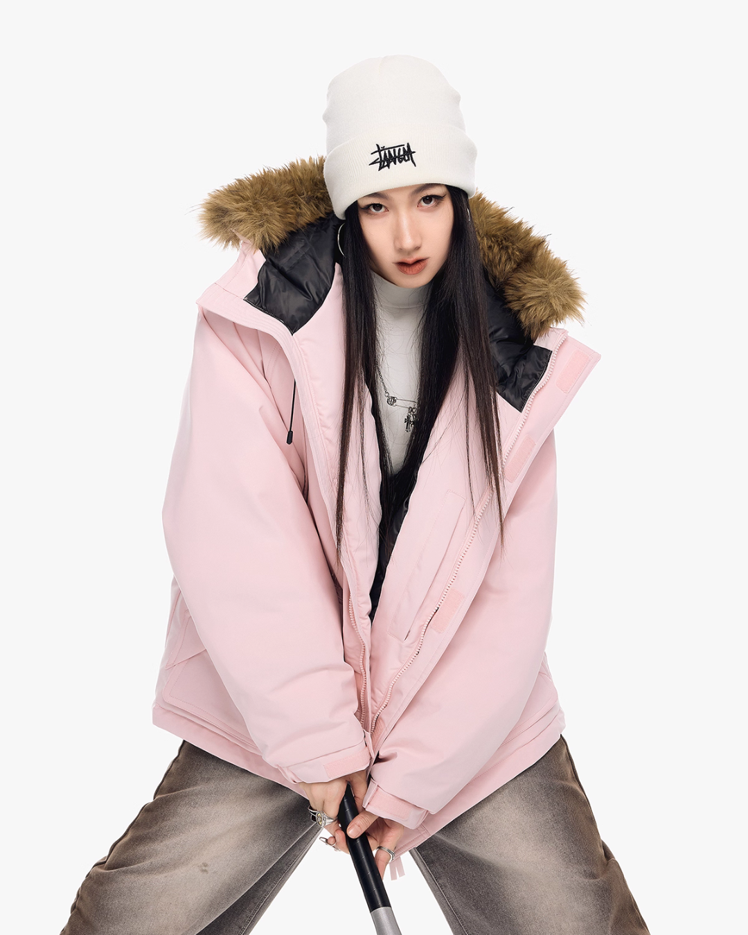 Fur Hood Down Jacket ICM0109