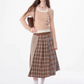 Retro Plaid Pleated Skirt ZZF0328