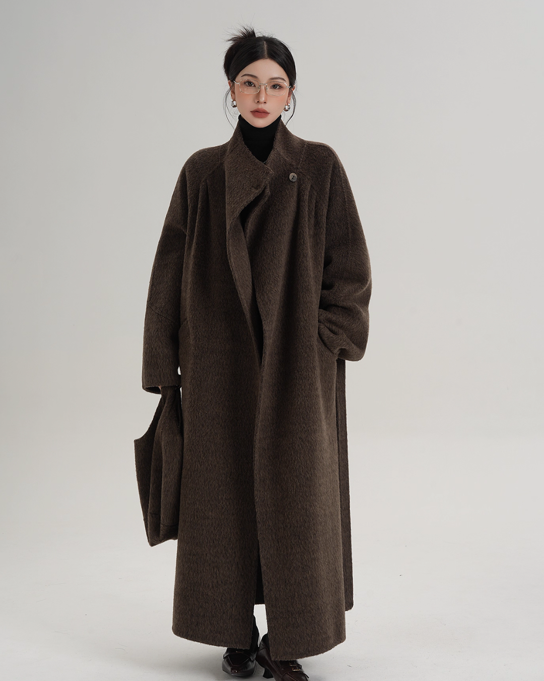 Stand Collar Wool Coat SRS0370