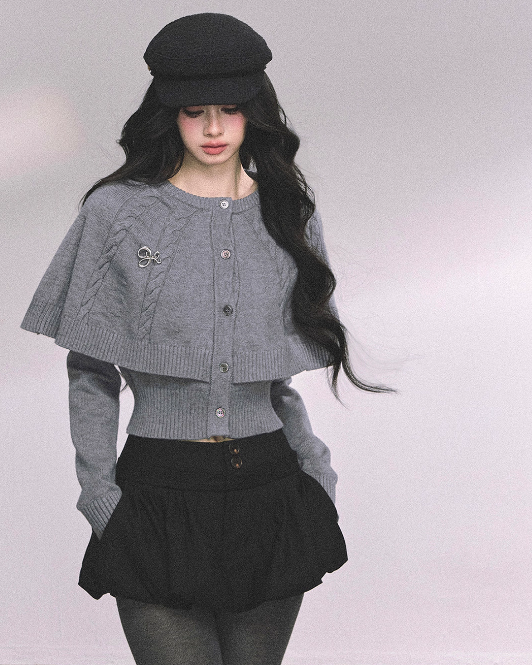 Cape Long Sleeve Knit LAS0047