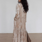 V-Neck Velvet Long Dress VAS0144