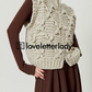 High Neck Zip Knit Vest LLA0392