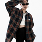 Loose Plaid Long Sleeve Shirt ICM0012