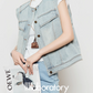 Light Blue Round Neck Denim Vest LLA0451
