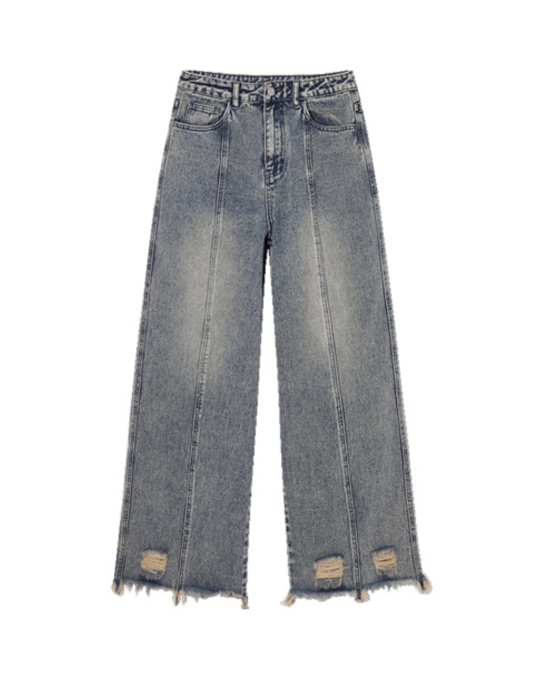 High Waist Wide Leg Denim IMO0061