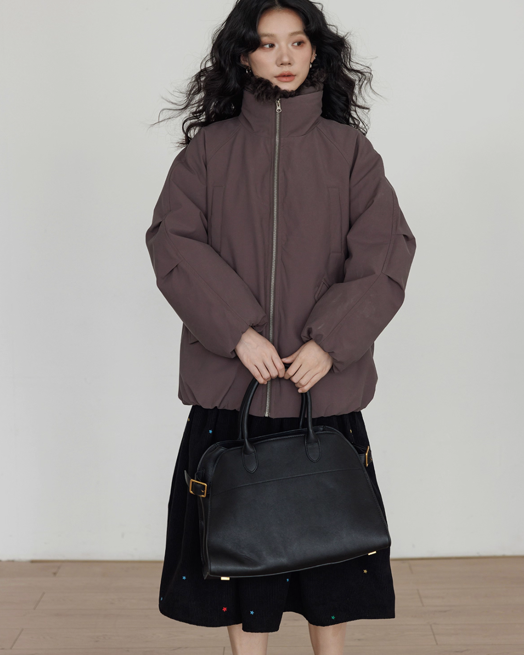 Wool Collar Vintage Jacket VAS0173