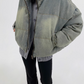 Stand Collar Denim Down Coat YLS0681