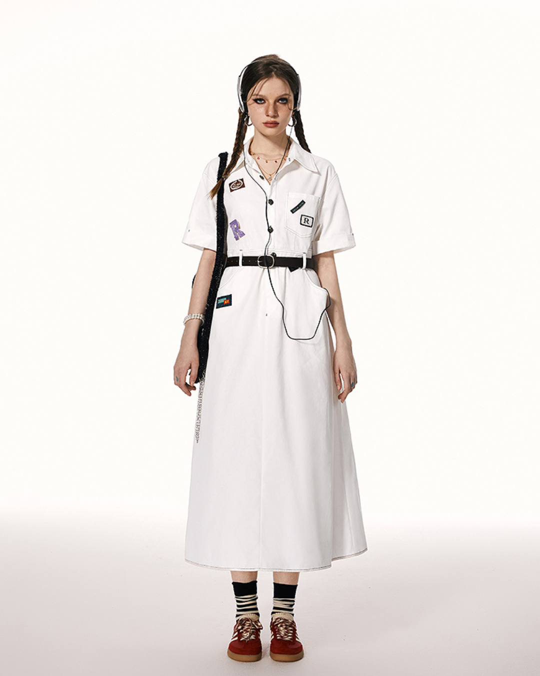 American Preppy Shirt Dress IMO0059