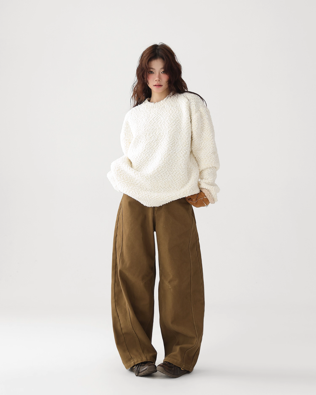 Curved Loose Wide Pants ACS0323