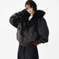 Fur Collar Patchwork Jacket ACS0348