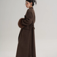Fur Cuff Long Coat SRS0403