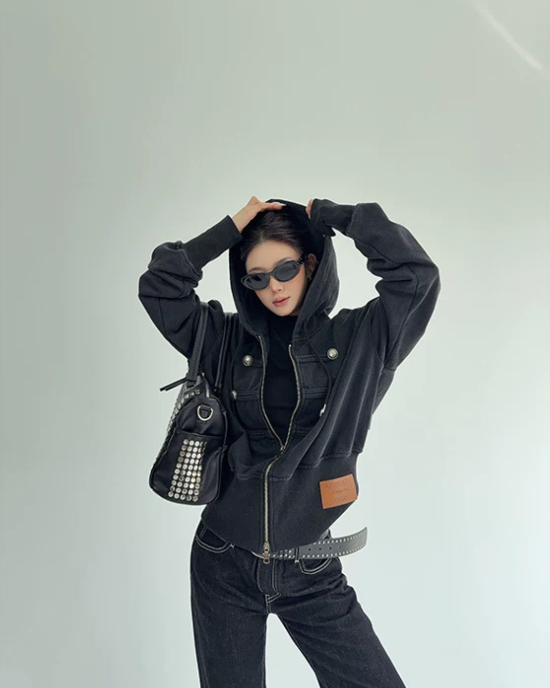 Napoleon-Style Zip-Up Hoodie YLS1071