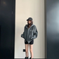 Side Line Double Zip Big Hoodie YLS1053