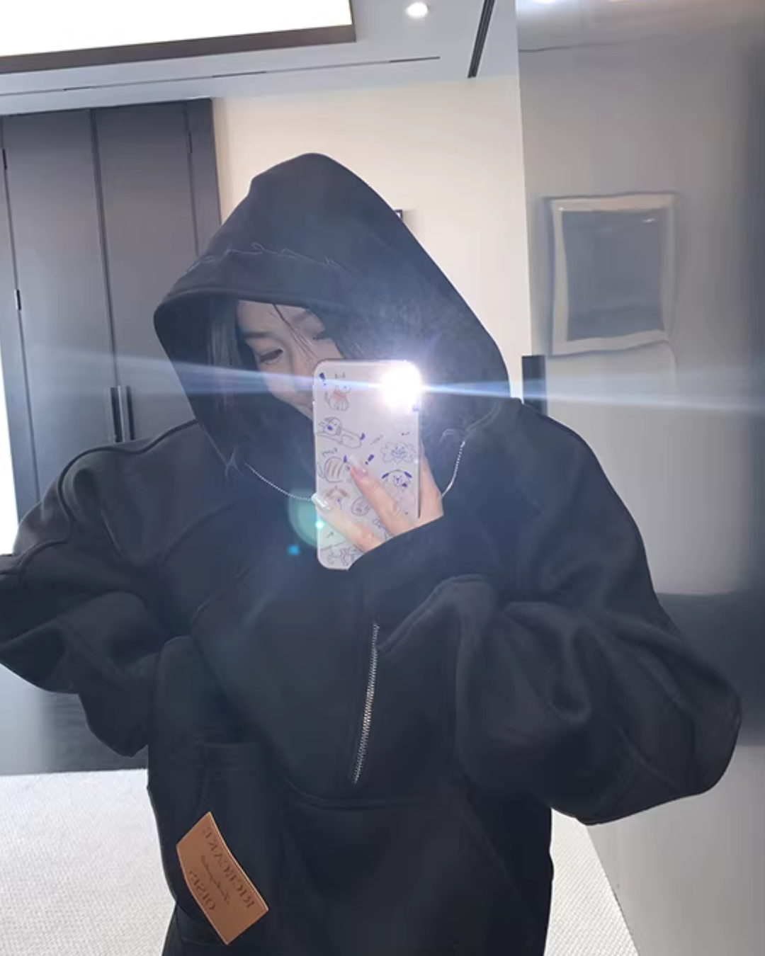 Half-Zip Sweatshirt Hoodie YLS1025