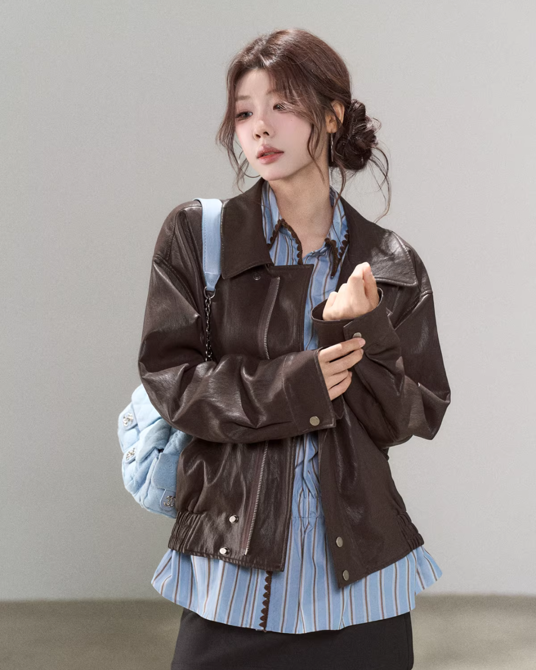 Brown High-End Leather Jacket WDB0014